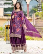 Chinon Silk Flower Designer Readymade Indian Pakistani Salwar Suits!