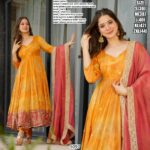 Presenting Traditional Style Chinon Silk Salwar Suits With Dupatta For Women And Girls