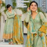 Presenting Traditional Style Chinon Silk Salwar Suits With Dupatta For Women And Girls