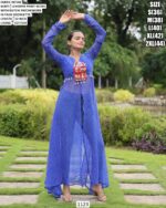 Navratri Special Georgette Leheriya Print Work With Kutchi Patch Work Kurtis