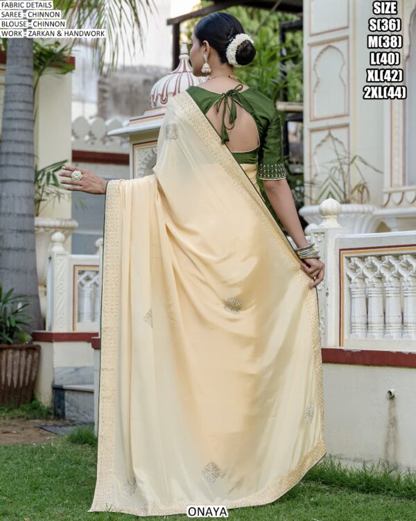 Onaya By Ethnicrang Ultrasoft Chinon Occasion Wear Sarees Wholesale Online