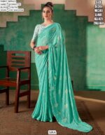 Women's Weaving Pure Georgette Saree With Un-Stitched Blouse Piece