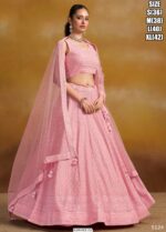 Bridal Wedding Designer Lehenga Choli For Women With High Quality Embroidery Work