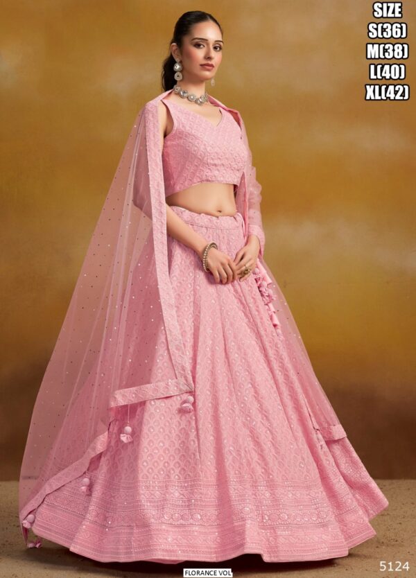 Bridal Wedding Designer Lehenga Choli For Women With High Quality Embroidery Work