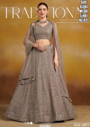 Bridal Wedding Designer Lehenga Choli For Women With High Quality Embroidery Work