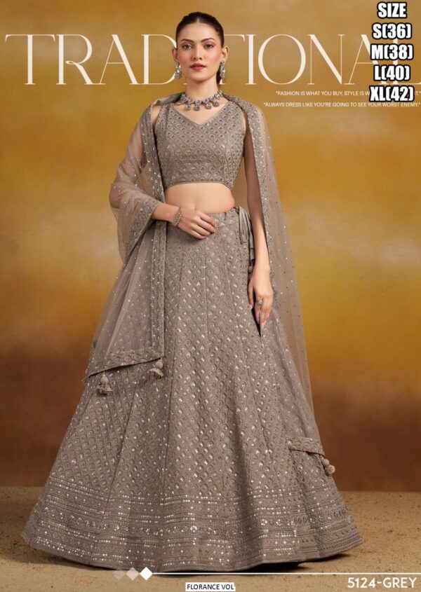 Bridal Wedding Designer Lehenga Choli For Women With High Quality Embroidery Work