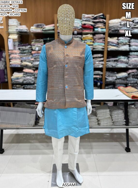 Presenting Functions And Party Wear Kurta, Pyjama And Koti Collection For Men