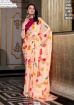 Cocktail Party Wear Satin Silk Hotfix Work Bollywood Style Saree With Blouse