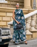 Buy Viscose Mul Daily Wear Digital Printed Un-Stitched Saree With Blouse