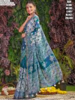Buy Viscose Mul Daily Wear Digital Printed Un-Stitched Saree With Blouse