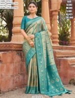 Gratifying Designer Soft Banarasi Silk Weaving Saree With Alluring Blouse Piece