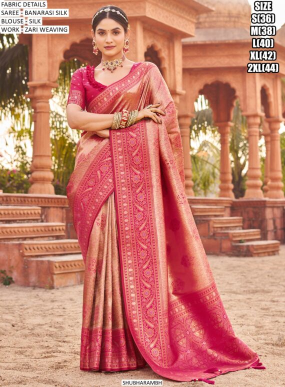 Gratifying Designer Soft Banarasi Silk Weaving Saree With Alluring ...