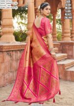 Gratifying Designer Soft Banarasi Silk Weaving Saree With Alluring Blouse Piece