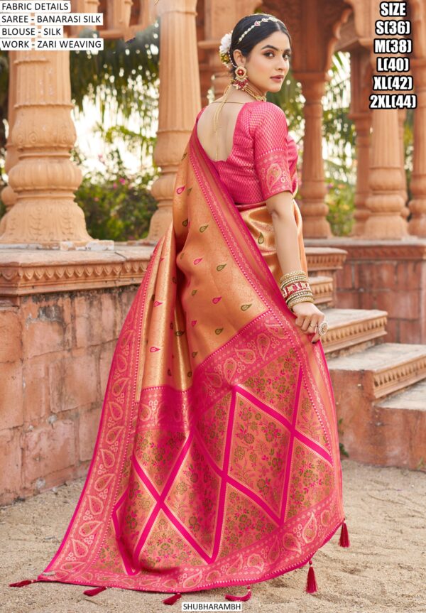 Gratifying Designer Soft Banarasi Silk Weaving Saree With Alluring Blouse Piece