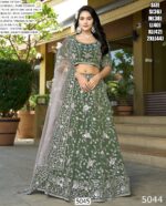 Pure Cosmos Jacquard Heavy Embroidered Wedding Wear Lehenga Choli