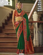 Heavy Meenakari Worked Banarasi P.V Silk Sarees – Perfect For Weddings And Grand Celebrations