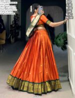 Trendy And Traditional Paithani Jacquard Silk Weaving Zari Work Lehenga Choli
