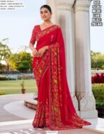 Dani Georgette Printed Daily Wear Sarees In Amazing Three Colours!