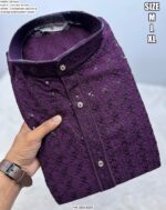 Chikankari Sequin Work Thread Embroidery Viscose Rayon Festival Wear Only Kurtas
