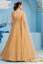 Semi-Stitched Georgette Sequins And Thread Embroidered Party Wear Lehenga Choli