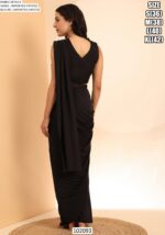 Get An Opulent Look Draped In This Readymade Party Wear Saree With Designer Blouse