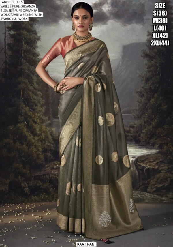 Tune Up Your Saree Look With Latest Collection Of Pure Organza Designer Wedding Wear Sarees