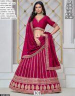 Bridesmaids Style Designer Art Silk Wedding Wear Lehenga Choli Collection