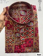 Five Premium Men's Wear Only Kurta In Heavy Rayon With Foil Work