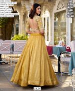 Haldi Special Yellow Colour Heavy Designer Goldie Blouse With Lehenga Set