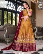 Royal Kanchipuram Silk Printed And Zari Weaving Festival Lehenga Choli