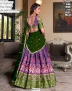 Royal Kanchipuram Silk Printed And Zari Weaving Festival Lehenga Choli
