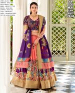 New Launching Festival Lehenga Choli In Dola Silk With Kalamkari Print Work