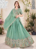 A Designer Semi-Stitched Georgette Lehenga Choli Collection For Weddings