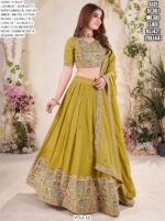 A Designer Semi-Stitched Georgette Lehenga Choli Collection For Weddings