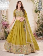 A Designer Semi-Stitched Georgette Lehenga Choli Collection For Weddings