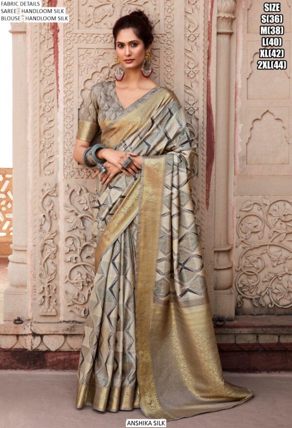 Drape Elegance With Exclusive Designer Handloom Silk Functional Sarees, Shop Now!