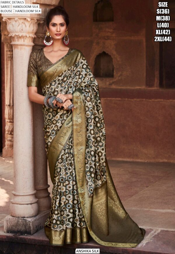 Drape Elegance With Exclusive Designer Handloom Silk Functional Sarees, Shop Now!