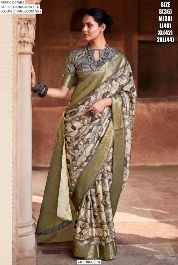 Drape Elegance With Exclusive Designer Handloom Silk Functional Sarees, Shop Now!