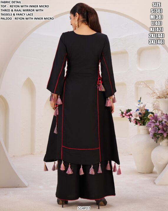 Refresh Your Wardrobe With This Stylish Thread And Mirror Work Kurta Sets