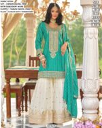 Seerat Chinon Digital Printed With Embroidered Festive Wear Salwar Kameez (Readymade Suits)