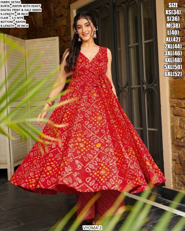 Presents This Designer Two Piece Beautiful Heavy Printed Kurti With Bottom Collection