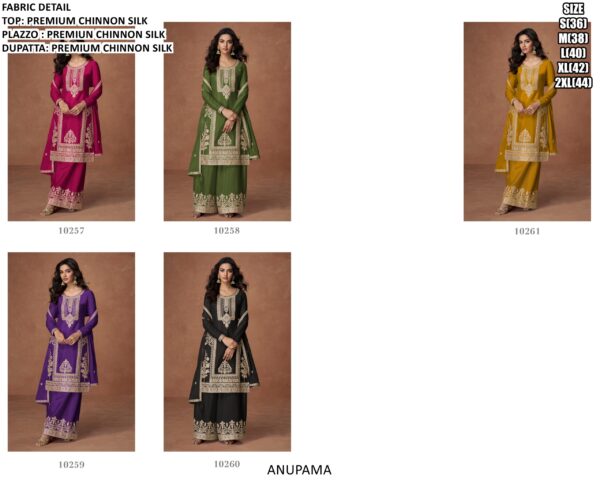 Heavy Embroidery Designer Party Wear Straight Premium Chinon Silk Salwar Kameez