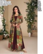 Party Look Exclusive Designer Indo-Western Style Jacket With Gown Collection