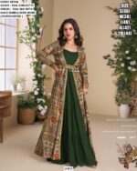 Party Look Exclusive Designer Indo-Western Style Jacket With Gown Collection