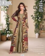 Party Look Exclusive Designer Indo-Western Style Jacket With Gown Collection