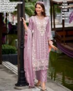 Femina-3 Colour Edition Beautiful Embroidered Festival Wear Organza Salwar Suits
