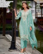 Femina-3 Colour Edition Beautiful Embroidered Festival Wear Organza Salwar Suits