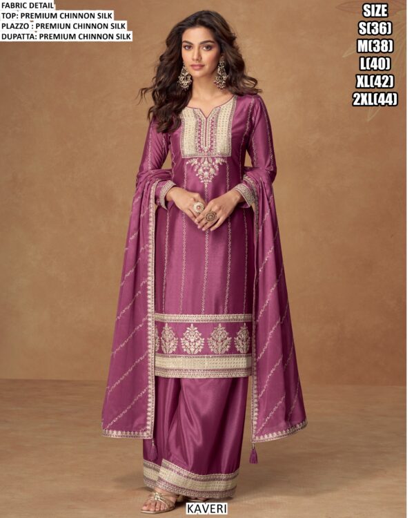 Premium Chinon Silk Ready To Wear Salwar Kameez For This Festive Season