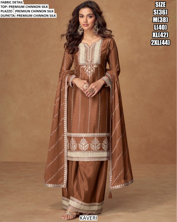 Premium Chinon Silk Ready To Wear Salwar Kameez For This Festive Season