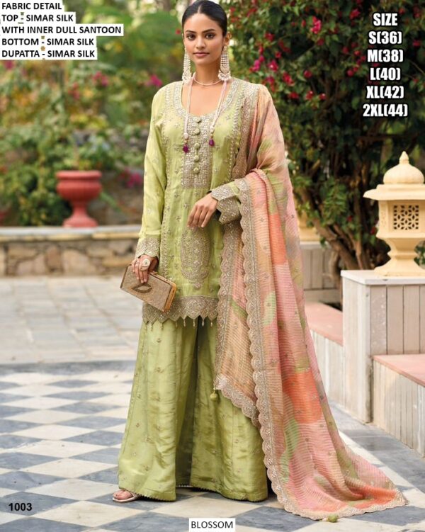 Shimmer Silk Heavy Designer Readymade Indian-Pakistani Style Salwar Kameez